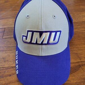 James Madison University Hat Cap Adult Adjustable Purple Gold JMU DUKES T1